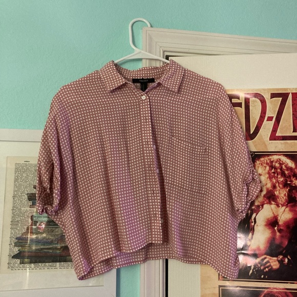 Plaid Pink Buttondown Shirt - Picture 1 of 2